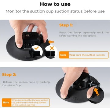 KF Concept 6 inch Suction Cup Vakum Pompalı Vantuz