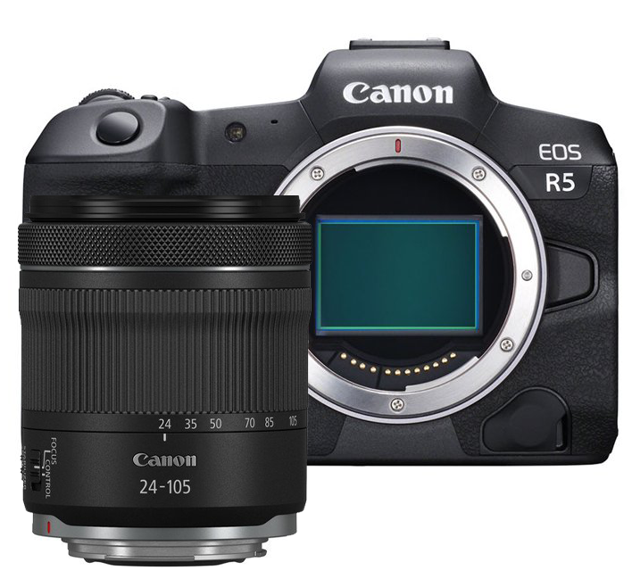 Canon EOS R5 Body + RF 24-105mm f/4-7.1 STM Lens