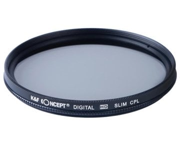 K&F Concept 67mm Polarize HD Slim Filtre