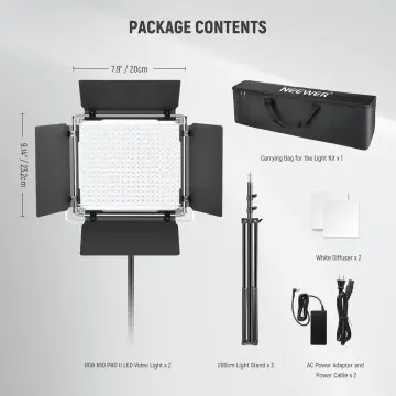Neewer RGB660 Pro RGB LED Video Işık Seti (2'li İkili Set)