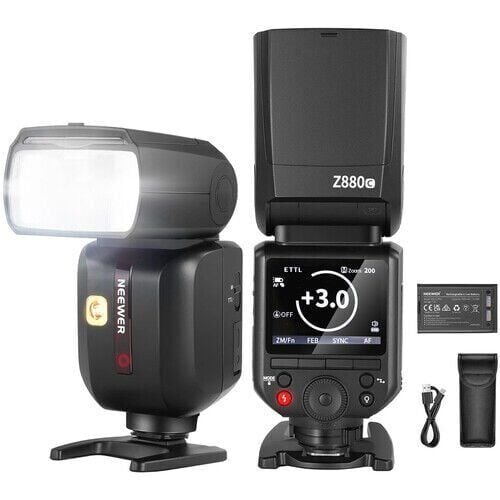 Neewer Z880-C TTL Canon Uyumlu 76W Akülü Tepe Flaşı