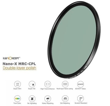 K&F Concept 52mm Nano X MRC Polarize Filtre