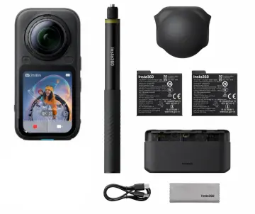 İnsta360 X6 Essentials Bundle Motosiklet Set 128GB Hafıza Kartı Dahil
