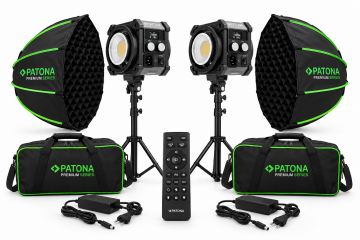 Patona 4172 Premium Sq200RGB Led 2’li Profesyonel Işık Kiti  ( 200w RGB Led Işık )