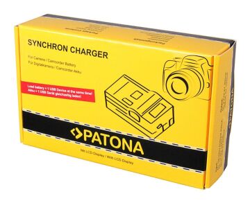 Patona 4525 Standart Seri Synchron Usb Şarj Aleti Sony Np-Fm50 Np-F550 Np-F750 Np-F970 With Lcd