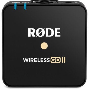 Rode Wireless GO II 2 Kişilk Kablosuz Mikrofon Sistemi (Black)  RODE Interview GO Hediye