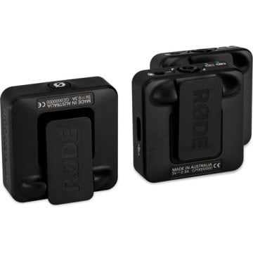 Rode Wireless GO II 2 Kişilk Kablosuz Mikrofon Sistemi (Black)  RODE Interview GO Hediye