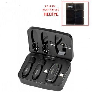 Pdx Pro V10 Kablosuz İkili Yaka Mikrofonu