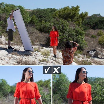 Lastolite Gümüş Beyaz Çerçeveli Reflektör Kit 1 x 2m 81243 RC