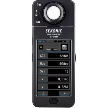 Sekonic C-800  LED, HMI, Floresan, Tungsten, Doğal Işık ve Flaş