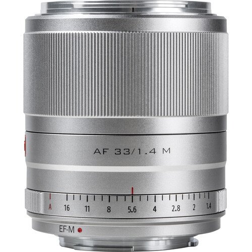 Viltrox AF 33mm f/1.4 M STM Lens Canon EF-M (Silver)