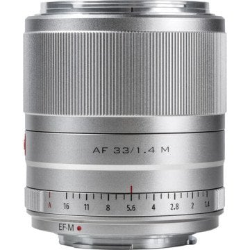 Viltrox AF 33mm f/1.4 M STM Lens Canon EF-M (Silver)
