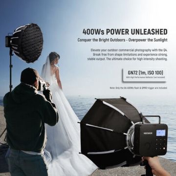 Neewer Q4 400Ws 2.4G TTL Akülü Paraflaş (Canon)