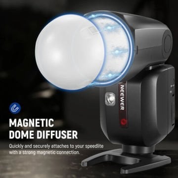Neewer Z2-N Yuvarlak Başlıklı Bataryalı Tepe Flaşı Difüzör Kit (Nikon)