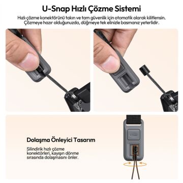 Ulanzi CSS2 U-Snap Lite Kamera Omuz Askısı Twilight Orange Turuncu - B201
