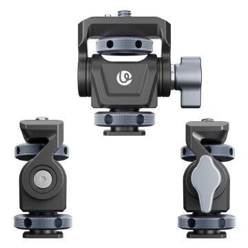 Ulanzi CO82 Adjustable Damping Ball Head Cold Shoe LED Işık ve Monitör Adaptörü - C086
