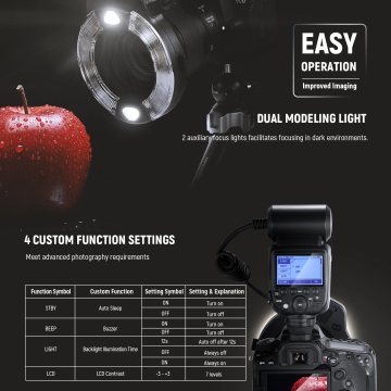 Neewer RF1-C Makro Ring Flaş (Canon)