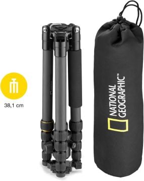National Geographic Carbon Fiber Travel Tripod with Ball Head ( NGTR004TCF )
