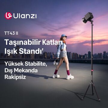Ulanzi TT43 II 210cm Reversible 2 in 1 Işık Standı - S085