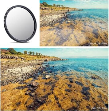 KF Concept 58mm CPL HD Slim Filtre