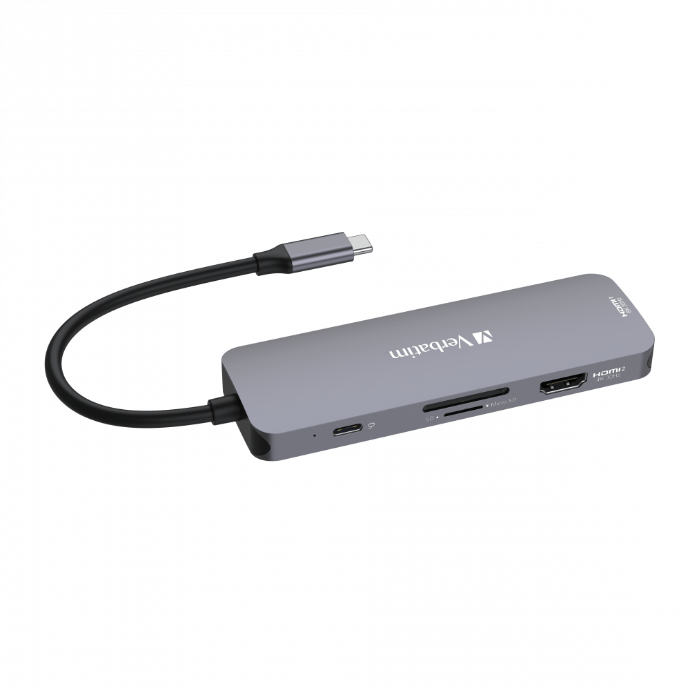 VERBATIM 32151 USB-C PRO 8 PORT HUB CMH-08