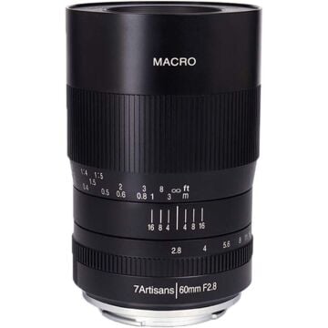 7artisans 60mm F2.8 Macro APS-C Lens | Fotoaksesuar.com Fiyatı ve