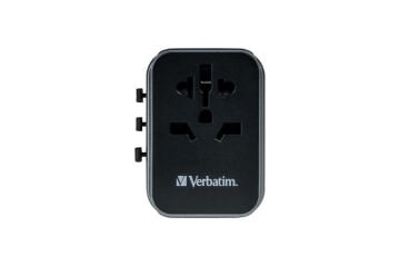 Verbatim Evrensel Seyahat Şarj Adaptörü UTA-03 2 x Usb-C ve 2 x Usb-A-(49545)