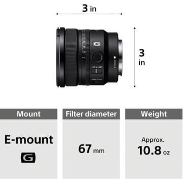 Sony FE 16mm f/1.8 G Lens (Sony E)