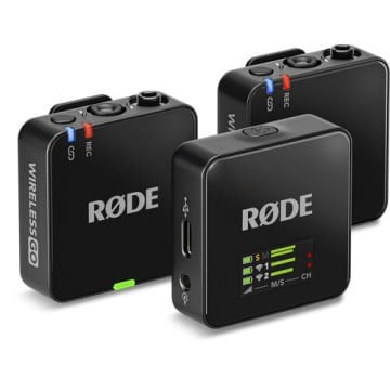 Rode Wireless GO (Gen 3) 2 Kişilik Kablosuz Yaka Mikrofonu ( RODE Interview GO Hediye)
