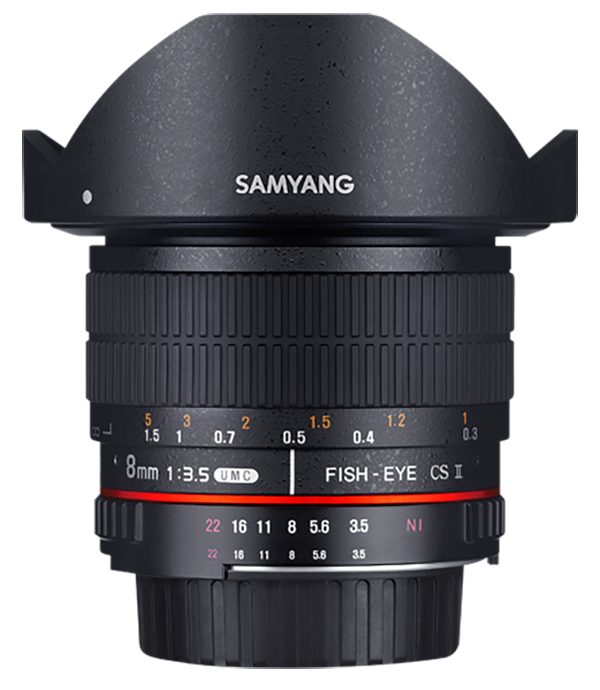 Samyang 8mm f/3.5 UMC Fish-Eye CS II Lens (Pentax K)