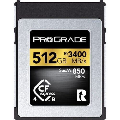 ProGrade Digital 512GB CFexpress 4.0 Type B 3400+ MB/Sec Read - 850 MB/Sec Sust Write YENİ