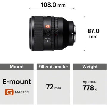 Sony FE 50mm f/1.2 GM Lens Fiyatı ve Özellikleri | Klasfoto