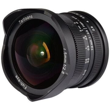 7artisans 7.5mm F2.8 APS-C Fisheye Fixed Lens (M43 Panasonic ve Olympus Mount)