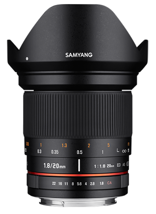 Samyang 20mm f/1.8 ED AS UMC Lens (Nikon)