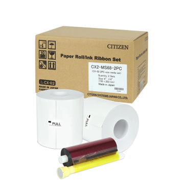 Citizen CX-02 15x20cm Kağıt & Ribbon (2x200 yaprak) Orijinal
