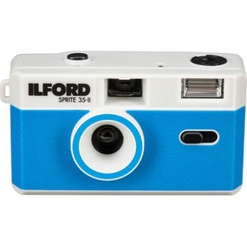 ILFORD Sprite 35-II 35mm Film Kamera (Gümüş & Mavi)