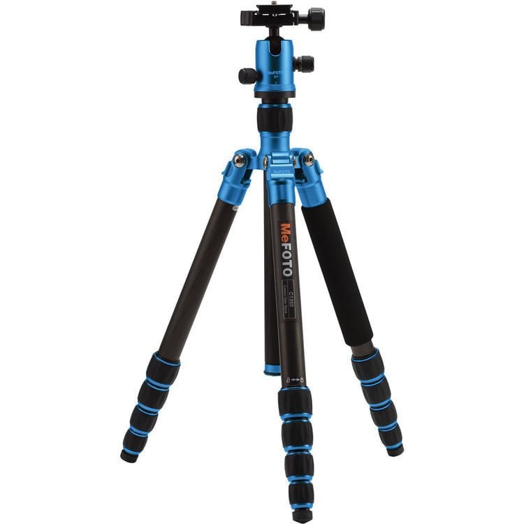 Benro MeFOTO C1350Q1B Carbon Fiber Travel Angel Tripod (Blue)