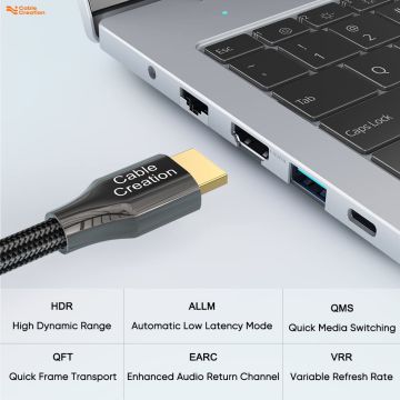 CableCreation 2MT. HDMI to HDMI 8K HDMI Cable