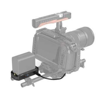 SmallRig 4340 NP-F Pil  Montaj Plakası Kiti LP-E6NH Sahte Pil Güç Kablosu  İle