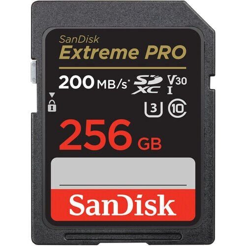 SanDisk 256GB Extreme PRO UHS-I SDXC 200MB/s V30 Hafıza Kartı SDSDXXD-256G-GN4IN