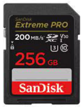 SanDisk 256GB Extreme PRO UHS-I SDXC 200MB/s V30 Hafıza Kartı SDSDXXD-256G-GN4IN