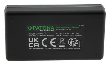 Patona 161957 FUJİ NP-W126 Premium Twin Performance İkili USB Şarj Aleti Cihazı (PD20W Hızlı Şarj Cihazı Hediye )