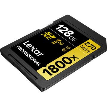 Lexar 128GB Professional 1800x UHS-II SDXC V60 Hafıza Kartı