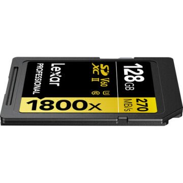 Lexar 128GB Professional 1800x UHS-II SDXC V60 Hafıza Kartı