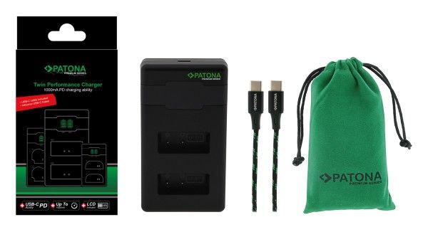 Patona 161888 FUJİ NP-W235 Premium Twin Performance İkili USB Şarj Aleti Cihazı (PD20W Hızlı Şarj Cihazı Hediye )