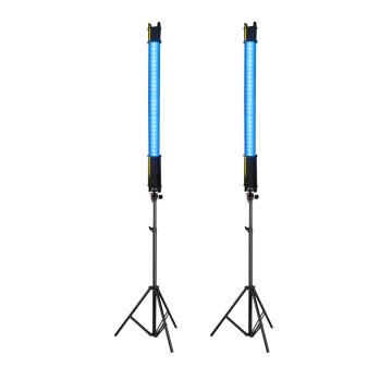 GDX TB-60 RGB İkili Fotoğraf ve Video Tüp Işık Seti