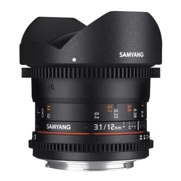 Samyang 12mm T3.1 VDSLR Full Frame Balıkgözü (Fisheye) Cine Lens (Sony E)