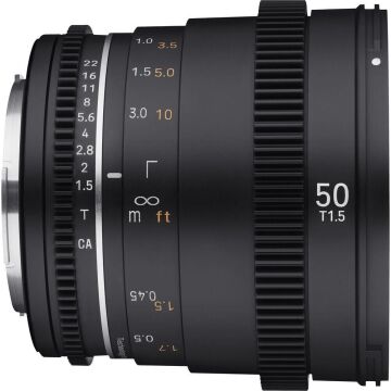 Samyang 50mm T1.5 VDSLR MK2 Cine Lens (Sony E Mount)
