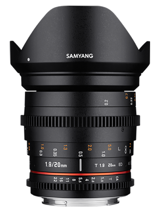 Samyang 20mm T1.9 ED AS UMC Cine Lens (Nikon F)