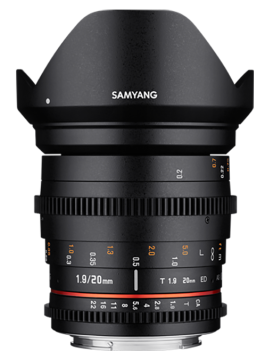 Samyang 20mm T1.9 ED AS UMC Cine Lens (Sony E)